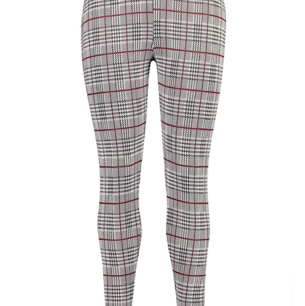 Plaid Legging Trousers